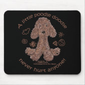 Poodle Doodle Mousepad (Vorne)