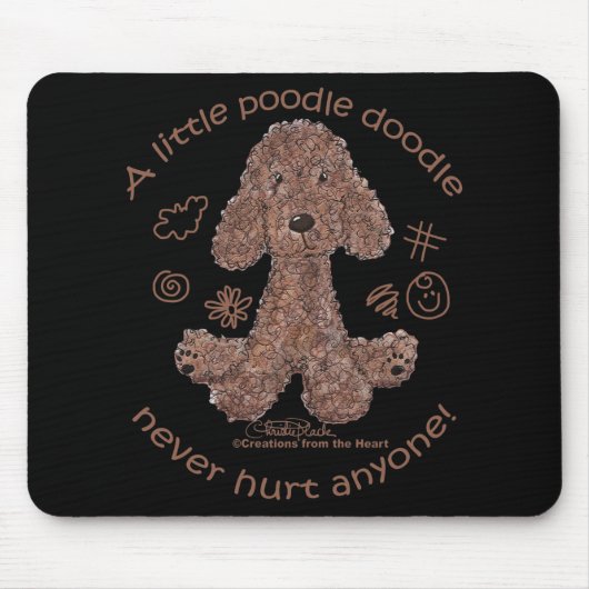 Poodle Doodle Mousepad (Vorne)
