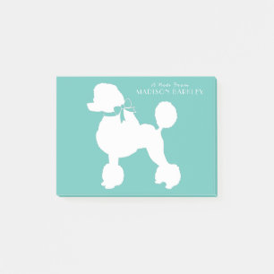 Poodle Doppy Puppy Post-it Klebezettel