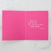 Poodle - Du bist so fabelhaftes Baby - Karte (Innenseite)