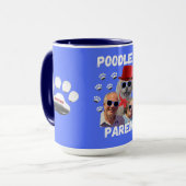Poodle Eltern Kaffeepause Tasse (Vorderseite Links)