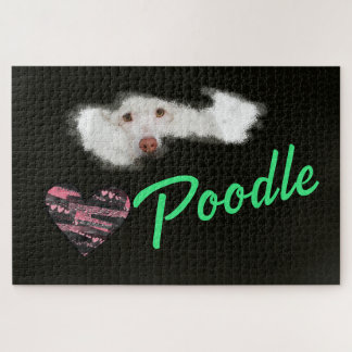 Poodle Eyes Solid Color 1000 Stück Puzzle