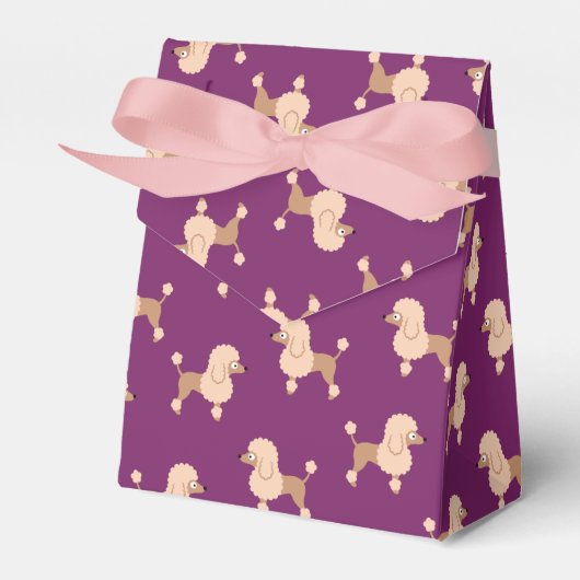 Poodle Favor Box Geschenkschachtel (Vorderseite)