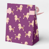 Poodle Favor Box Geschenkschachtel (Rückseite)