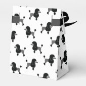 Poodle Favor Box Geschenkschachtel (Rückseite)