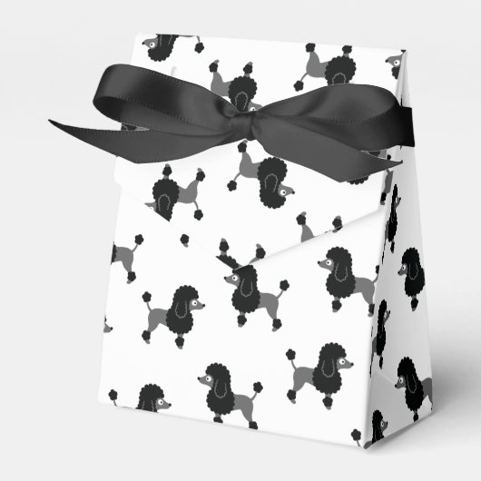 Poodle Favor Box Geschenkschachtel (Vorderseite)