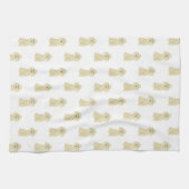 Poodle (Fawn Tan Blonde Golden) Geschirrtuch (Horizontal)