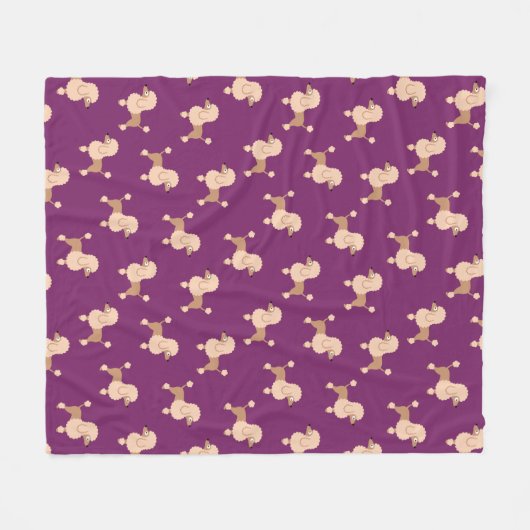 Poodle Fleece Blanket (Vorderseite (Horizontal))