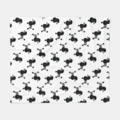 Poodle Fleece Blanket (Vorderseite (Horizontal))