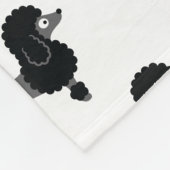 Poodle Fleece Blanket (Ecke)