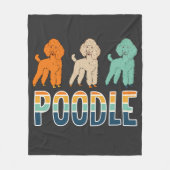 Poodle Fleecedecke (Vorderseite)