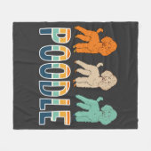 Poodle Fleecedecke (Vorderseite (Horizontal))