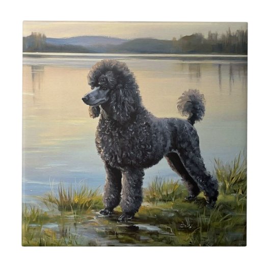 Poodle Fliese (Vorderseite)