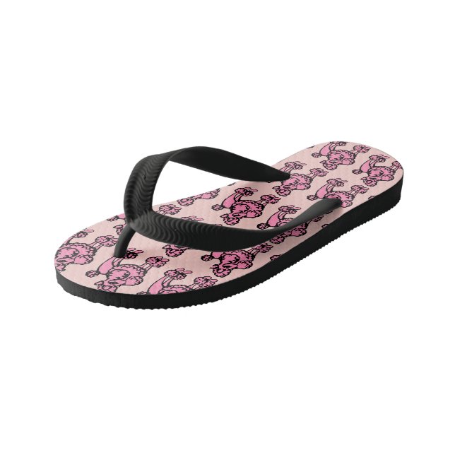 Poodle Flip Flops Kinderbadesandalen (Schrägansicht)