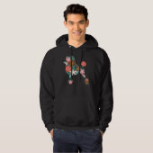 Poodle Floral Silhouette Hoodie (Vorne ganz)