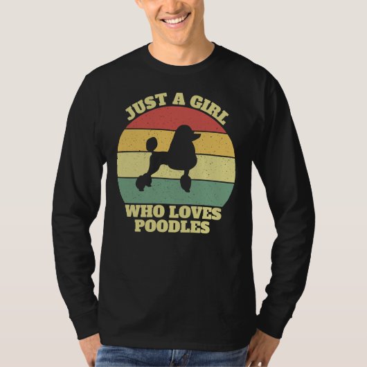 Poodle für Mädchen T-Shirt (Vorderseite)