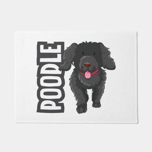 Poodle Fußmatte (Vorderseite)