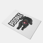 Poodle Fußmatte (Schrägansicht)