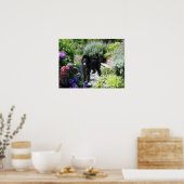 Poodle Garden Print Poster (Küche)