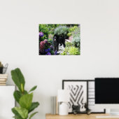 Poodle Garden Print Poster (Heimbüro)