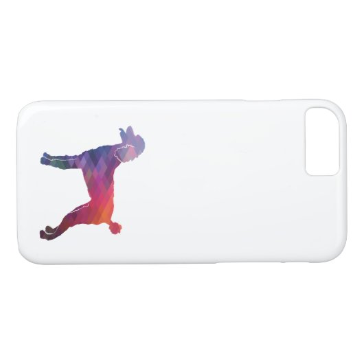 Poodle Geo Silhouette Lila Case-Mate iPhone Hülle (Rückseite (Horizontal))