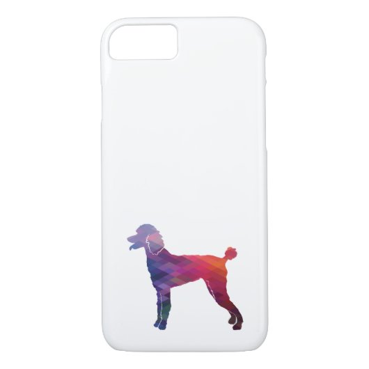 Poodle Geo Silhouette Lila Case-Mate iPhone Hülle (Rückseite)