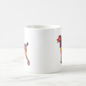 Poodle Geo Silhouette Multi Kaffeetasse (Mittel)