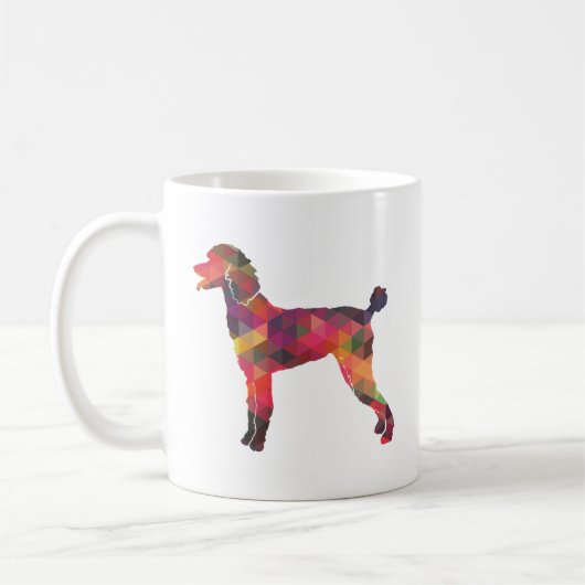 Poodle Geo Silhouette Multi Kaffeetasse (Links)