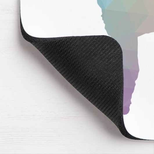 Poodle Geo Silhouette Pastel Mousepad (Ecke)