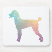 Poodle Geo Silhouette Pastel Mousepad (Vorne)