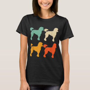 Poodle Geschenk für Hunde Lover Retro Poodle Vinta T-Shirt