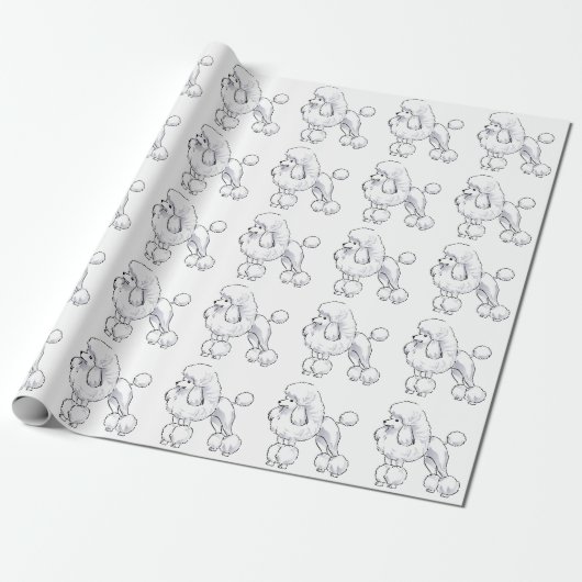 Poodle Geschenkpapier (Ungerollt)