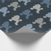 Poodle Geschenkpapier (Ecke)