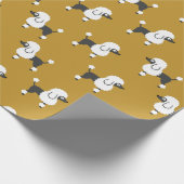 Poodle Geschenkpapier (Ecke)