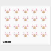 Poodle Gift Wrap Sticker • Valentine I Woof You! (Blatt)