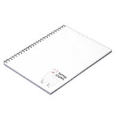 Poodle Giraffe-Notebook Notizblock (Linke Seite)