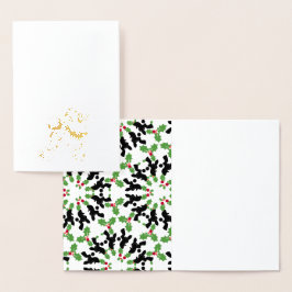 Poodle Gold Folienkarte
