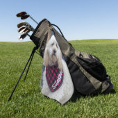 Poodle Golfhandtuch (Gras)