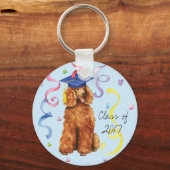 Poodle Graduate Schlüsselanhänger (Vorderseite)