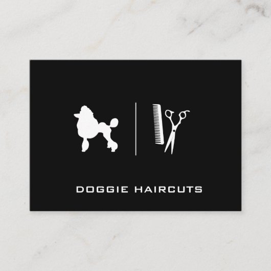 Poodle | Grooming Visitenkarte (Vorderseite)