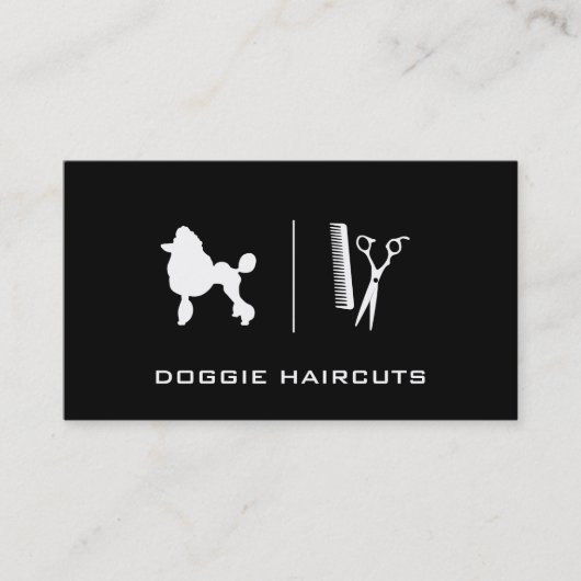 Poodle | Grooming Visitenkarte (Vorderseite)