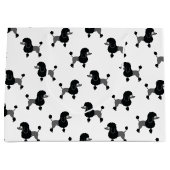 Poodle Große Geschenktasche Geschenktüte (Vorderseite)