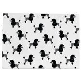 Poodle Große Geschenktasche Geschenktüte (Rückseite)