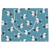 Poodle Große Geschenktasche Große Geschenktüte (Vorderseite)