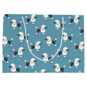 Poodle Große Geschenktasche Große Geschenktüte (Rückseite)