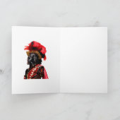 Poodle Grußkarten-Adel-Hunde Geschenk Karte (Innenseite)