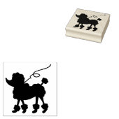 Poodle Gummistempel (Stempel)