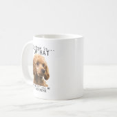 Poodle Hallo, ich heiße, hör auf mit diesem Niedli Kaffeetasse (Vorderseite Links)