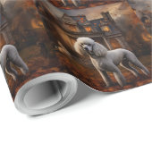 Poodle Halloween Beängstigend Geschenkpapier (Rolleneckpunkt)