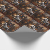 Poodle Halloween Beängstigend Geschenkpapier (Ecke)